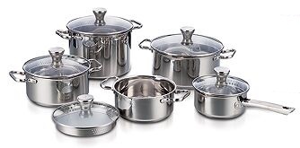 10pcs cookware set with spout mouth