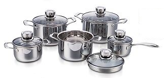 10pcs cookware set with spout mouth